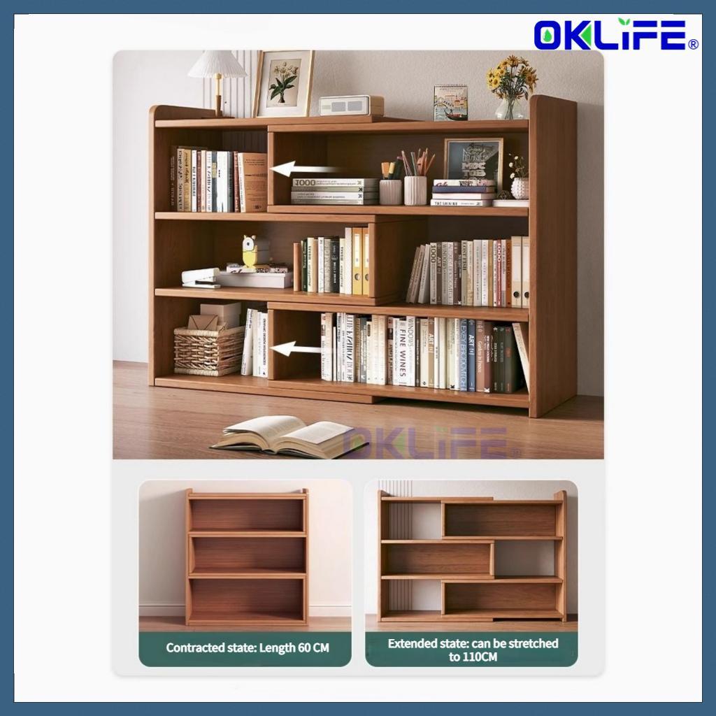 Home Storage Display Cabinet Desktop Bookshelf Simple Bookcase Multi-functional Corner Expandable Shelf view 5
