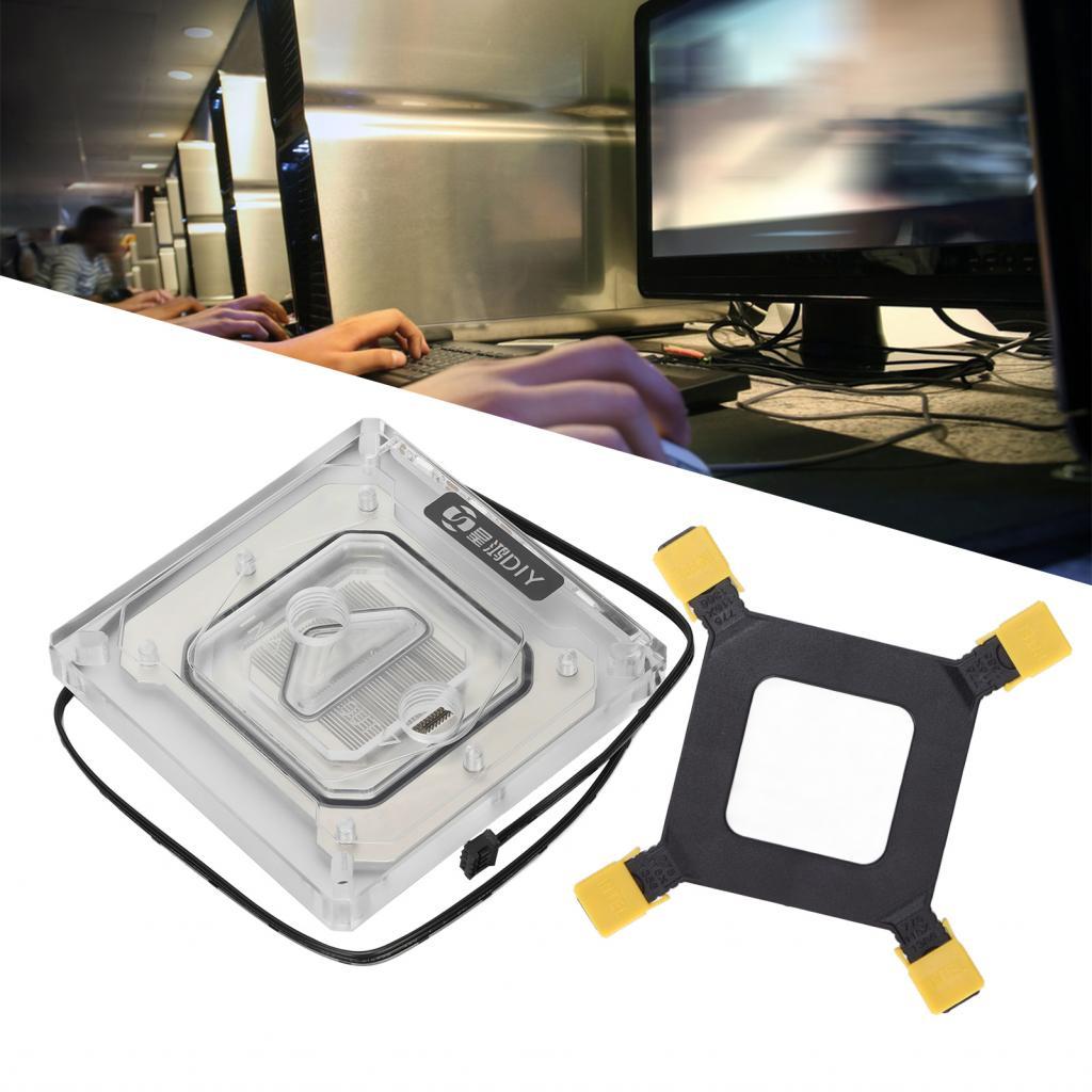 CPU Water Cold Head Block Simple Design Premium Acrylic Brass for ...