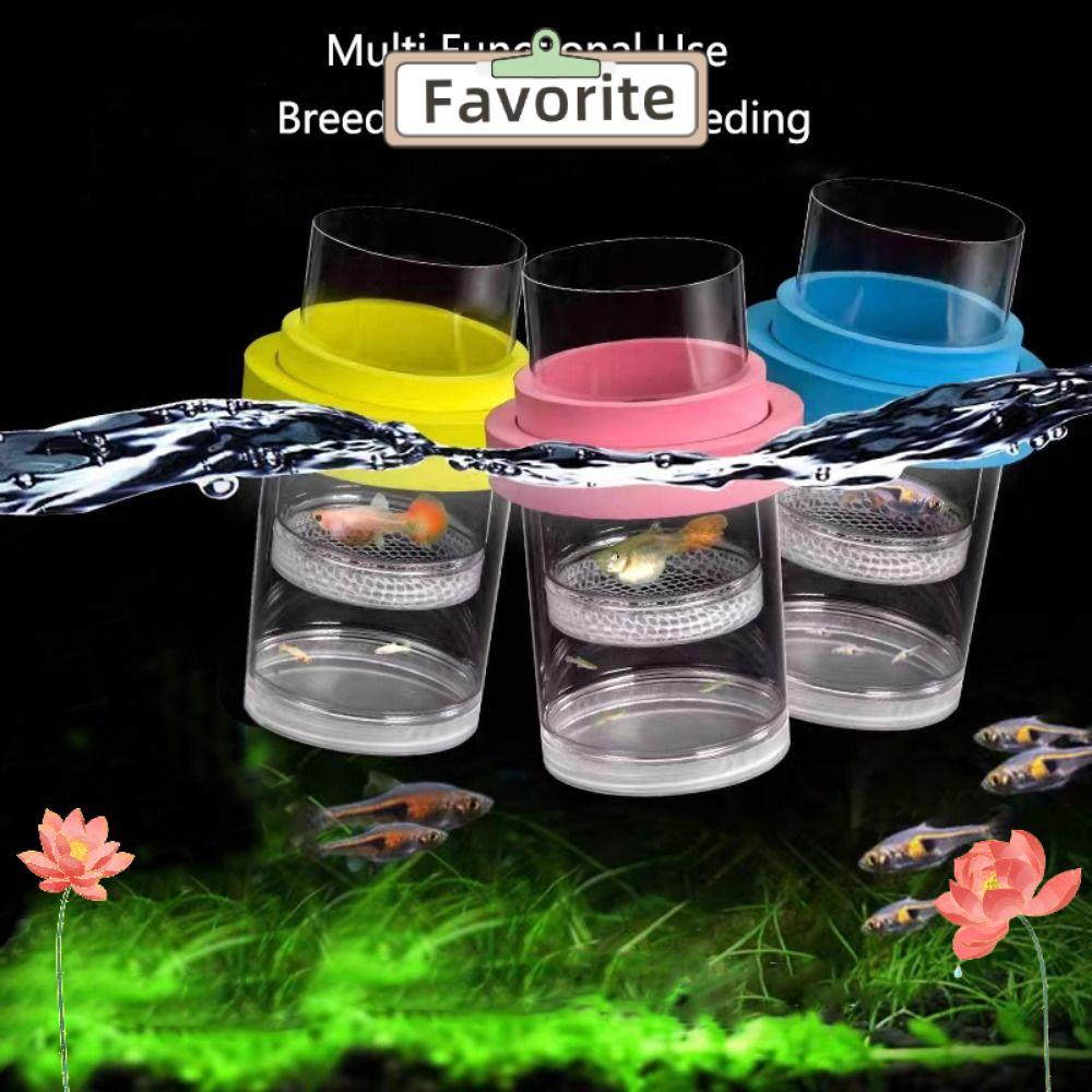FAVORITEGOODS Floating Hatching Box, Plastic Mesh Aquarium Breeder ...