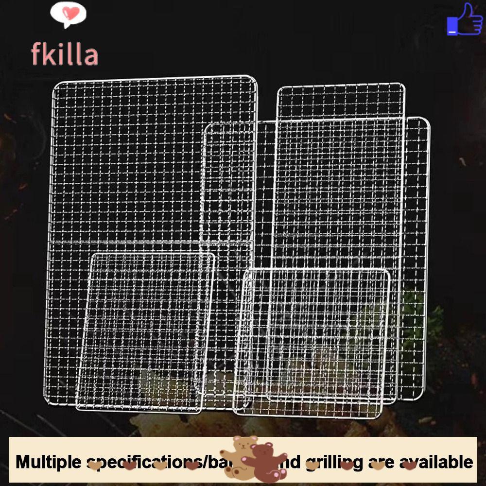 FKILLA Grill , Stainless Steel Square Grill Racks, Nonstick Reusable ...