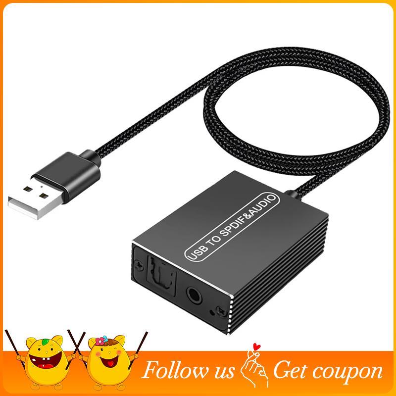 PDIF Transmitter Converter USB to Fiber Optic Audio Converter USB A to ...