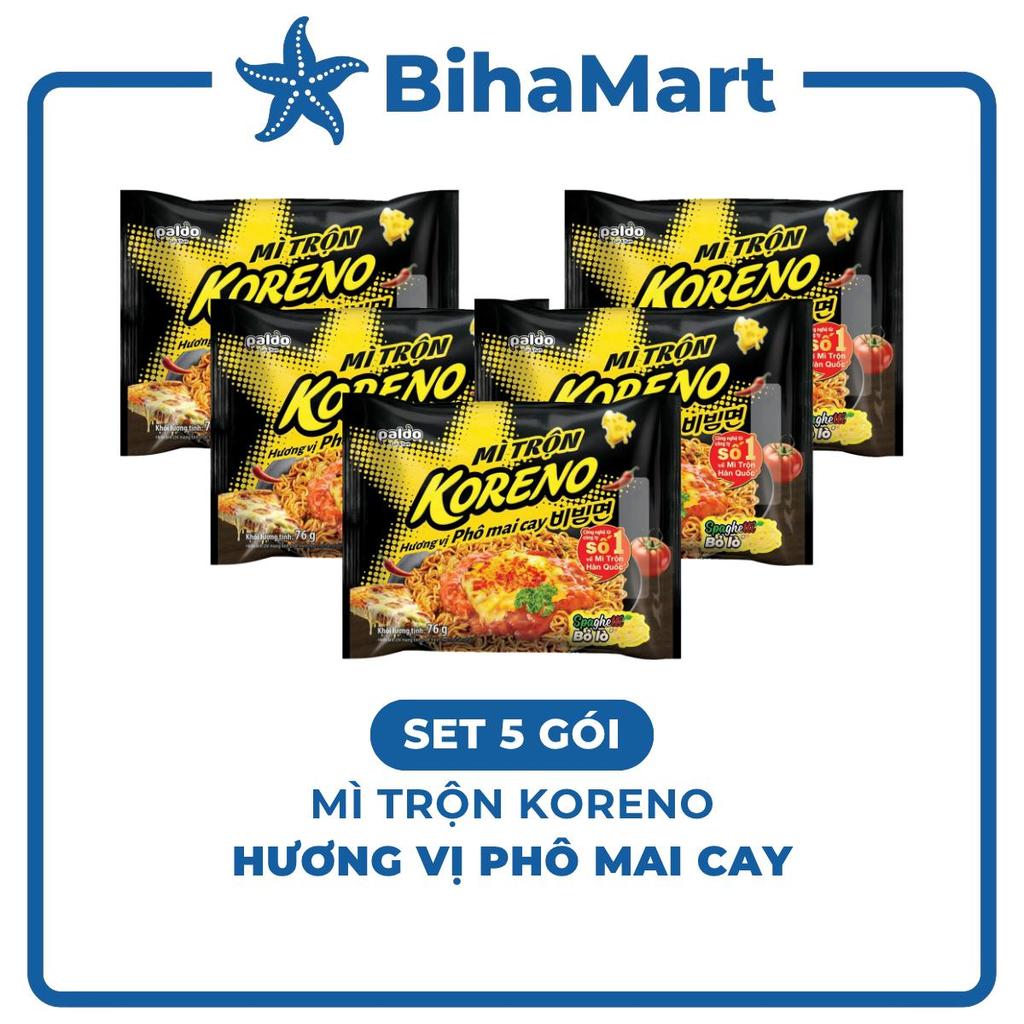 SET OF 5 PACKAGES - PALDO - Koreno Mixed Noodles with Spicy Cheese ...