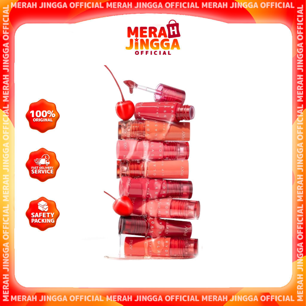 Pixy Hydra Glass Lip Tint 2.5ml / Merah Jingga Official