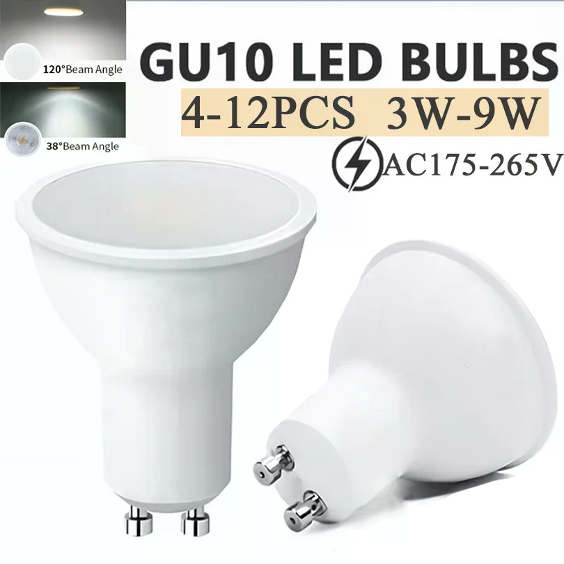 LED Spotlight GU10 LED BULB AC220V 5W 7W 9W 38 120 degree high lumen ...