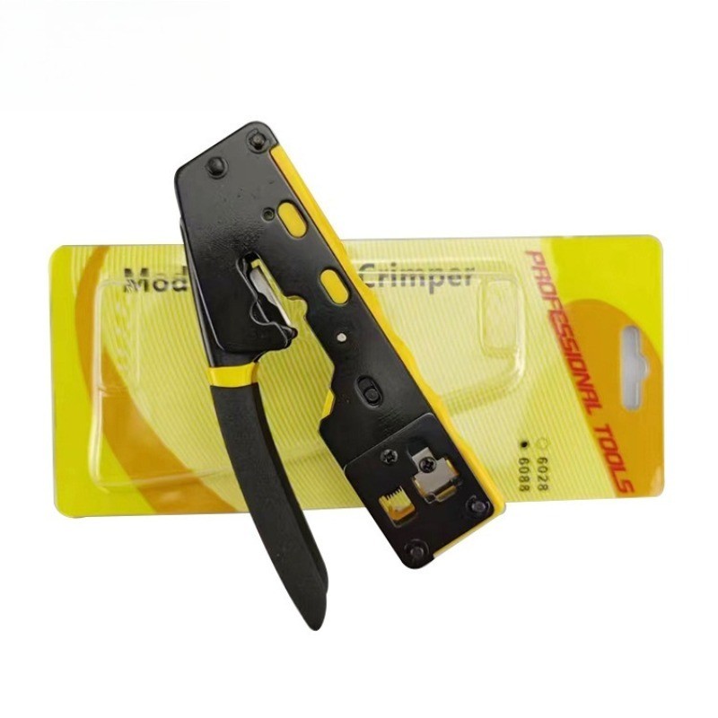 RJ45 Crimping Tool Kit, Integrated Ethernet Crimper Cat7 Cat6 Cat5 ...