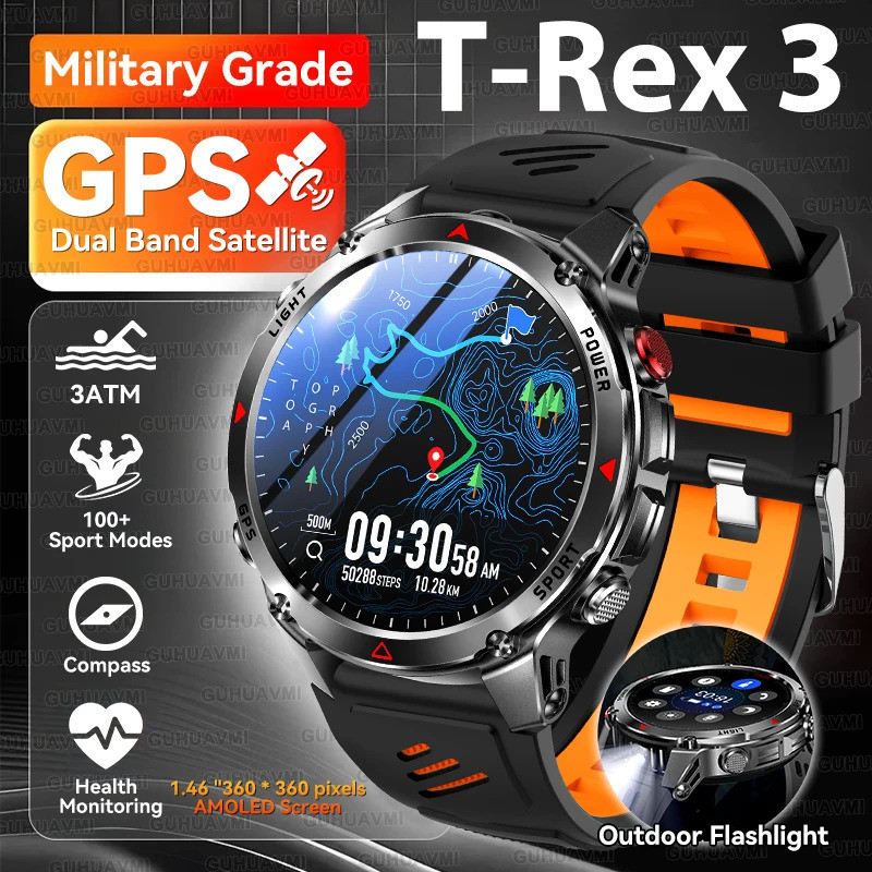2025 New Professional GPS Sports Smart Watch Outdoor Rider Run GPS ...