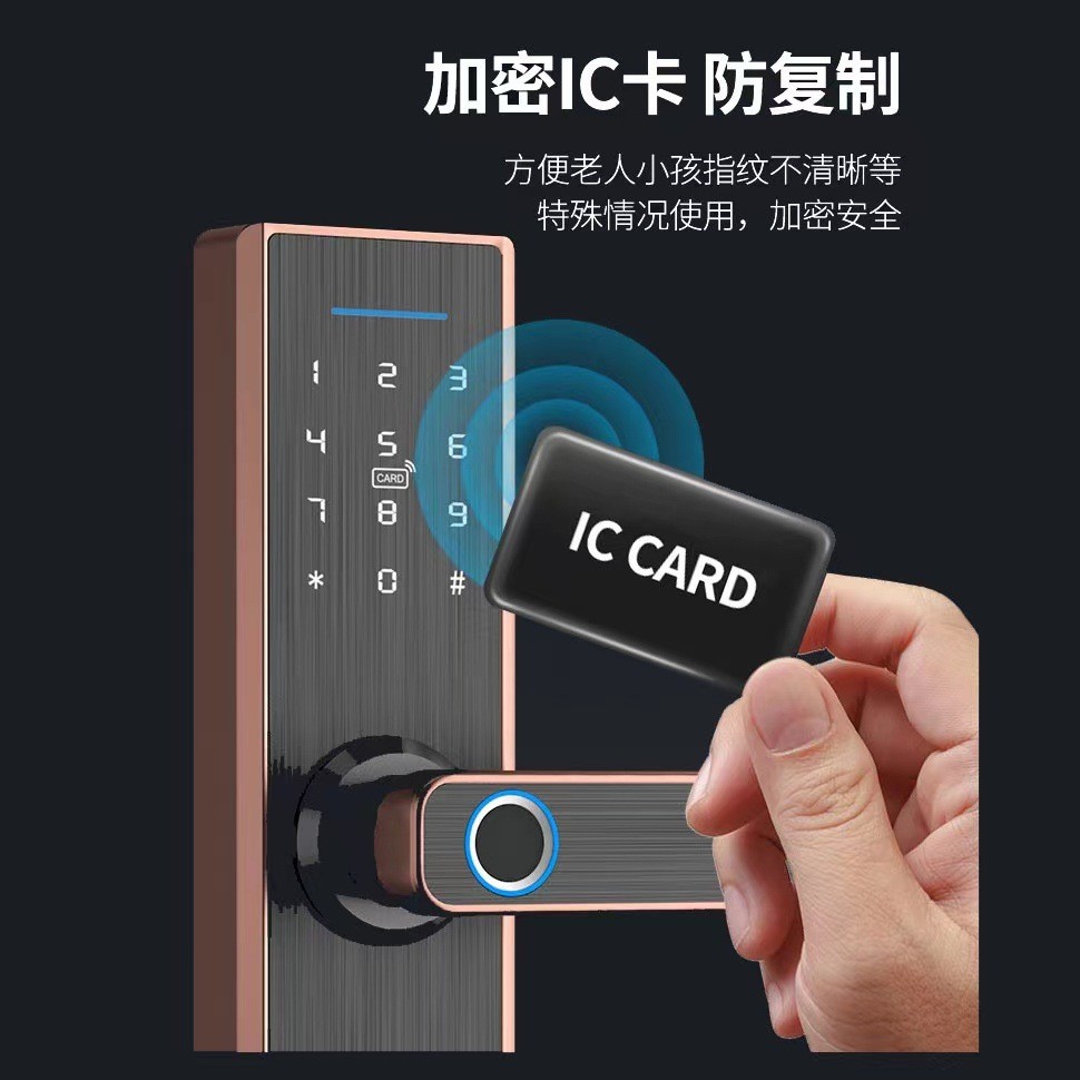 Fingerprint Lock for Wooden Doors Tuya Smart Lock Tontong APP Office ...