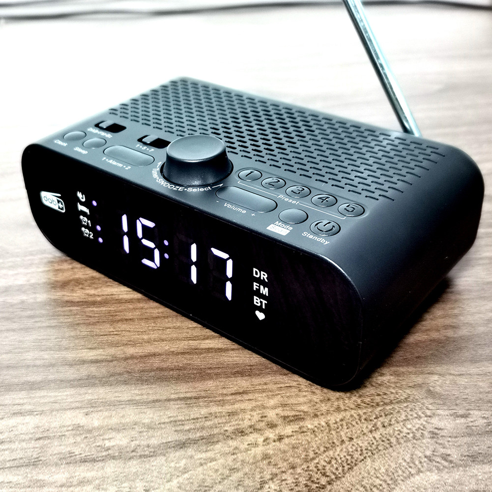 (rain) Portable DAB FM Radio BT Digital Radio LED Display Battery ...