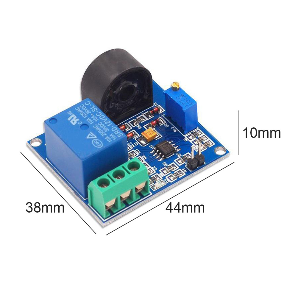 DC 12V Current Detection Sensor Module 5A Relay Overcurrent Protection ...