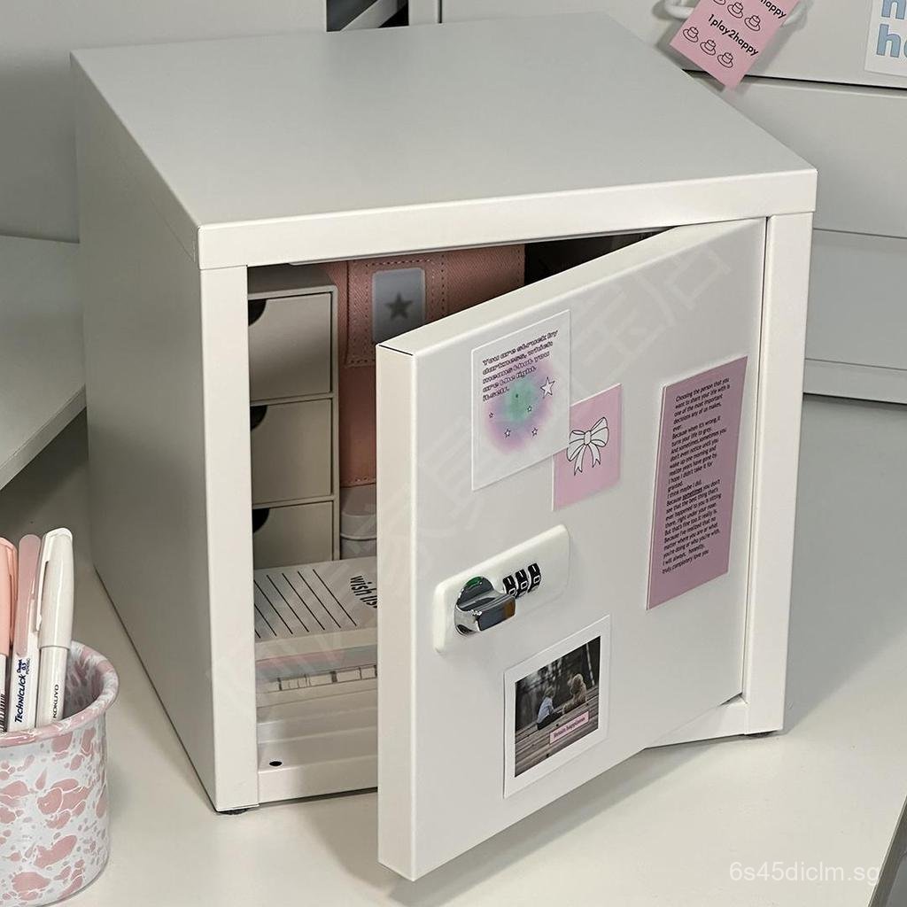 Metal Safe Box with Lock File Storage Cabinet Student Dormitory ...