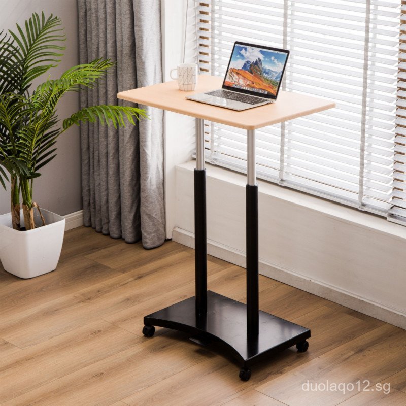 7T Standing Adjustable Desk Bedside Table Laptop Desk Movable Workbench ...