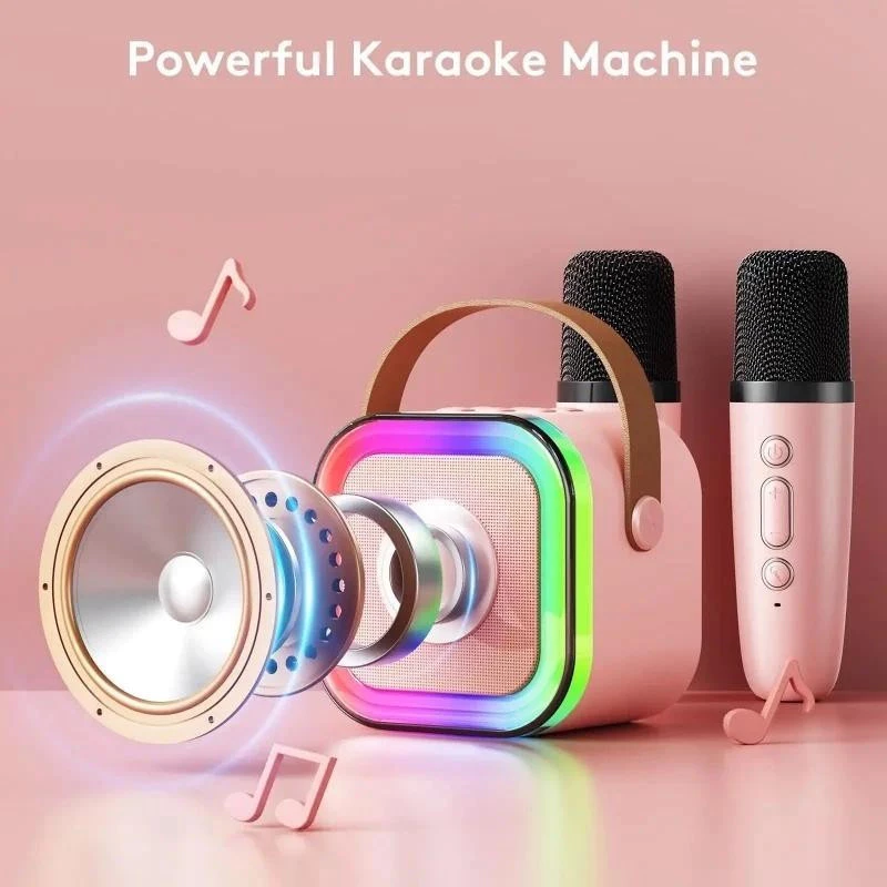 [COD] K12 Mini Speaker Karaoke Bluetooth Speaker With 2MIC Karaoke Set Bluetooth Mini Full bass - Gambar 4
