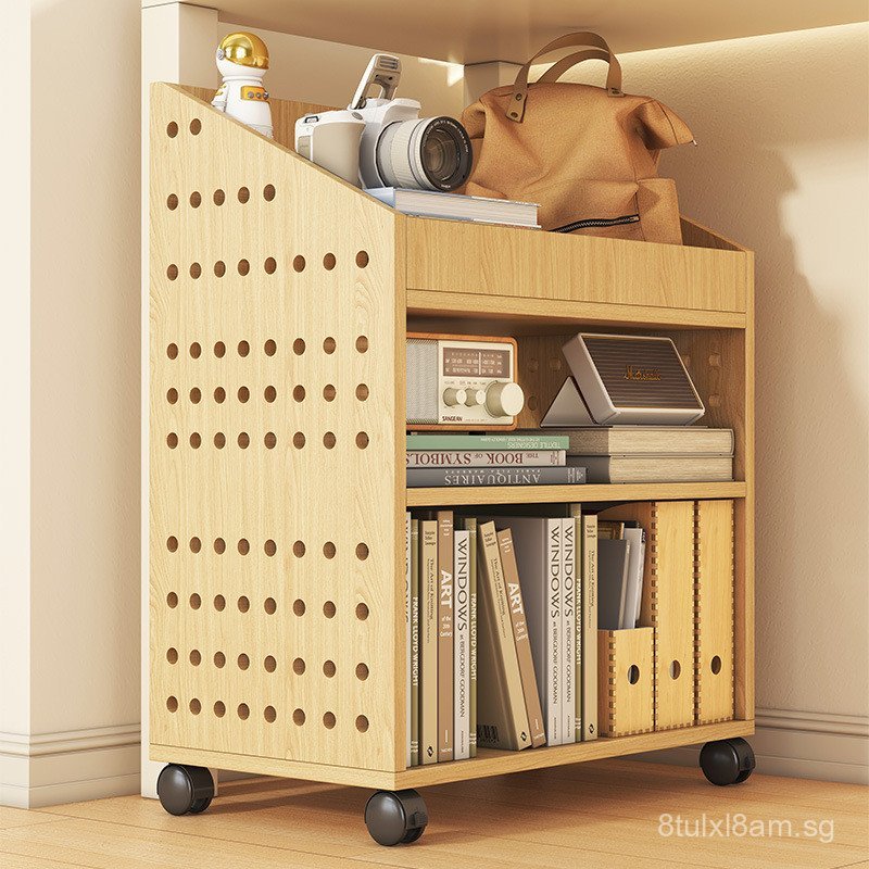 Movable Bookshelf Children's Under-Desk Book Storage Cabinet with ...
