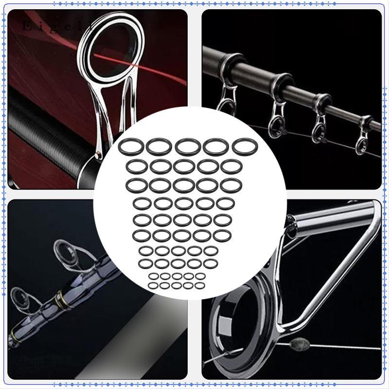 Eigell 50x Fishing Rod Guides , Tips Replacement Kit, Eye s Set, Line ...