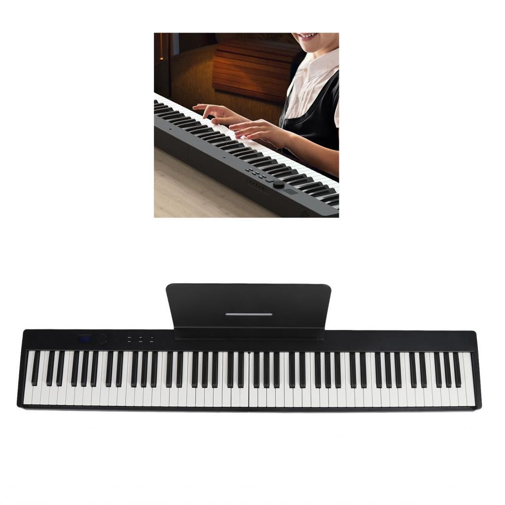 Electric Foldable Piano MIDI Interface 20 Demo Digital with Foot Pedal ...