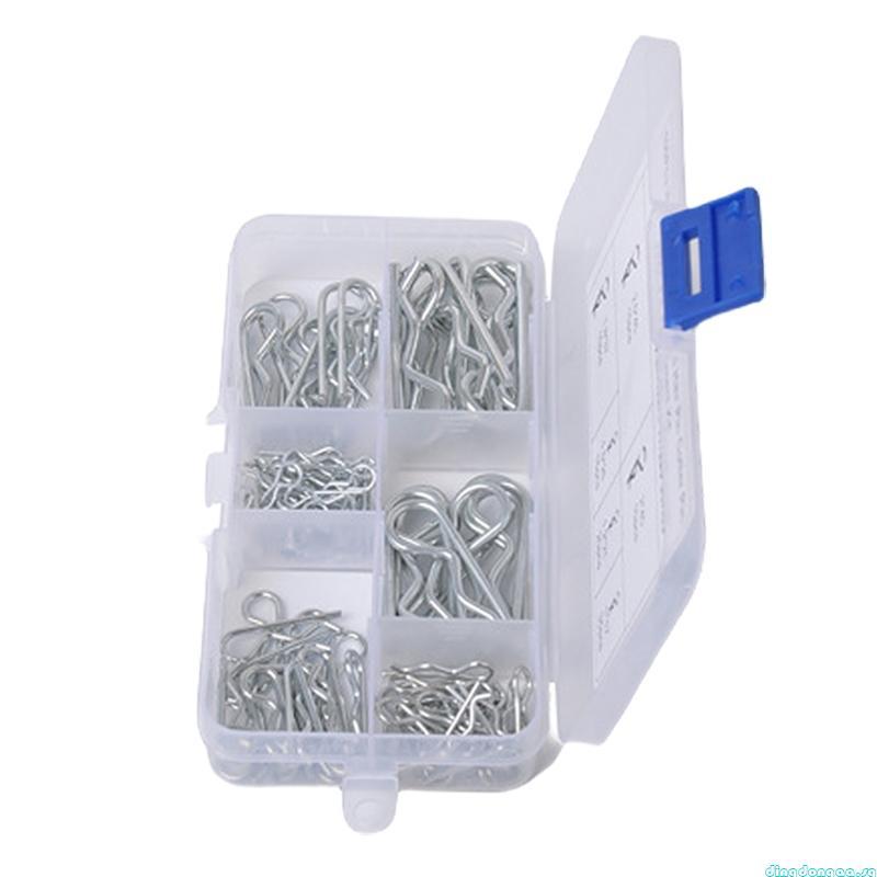 dingdongaa 100Pcs Cotter Pins Assortment Kits Spring Clip Retainer Pins ...