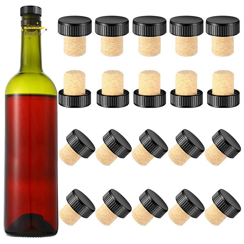24 Pieces Cork Plugs Cork Stoppers Tasting Corks T-Shape Wine Corks ...