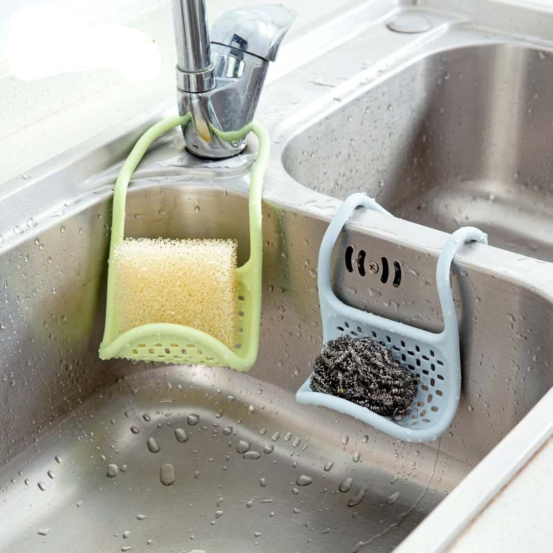 Flexible Foldable Sink Draining Rack Kitchen Sink Cloth Scouring Pad ...
