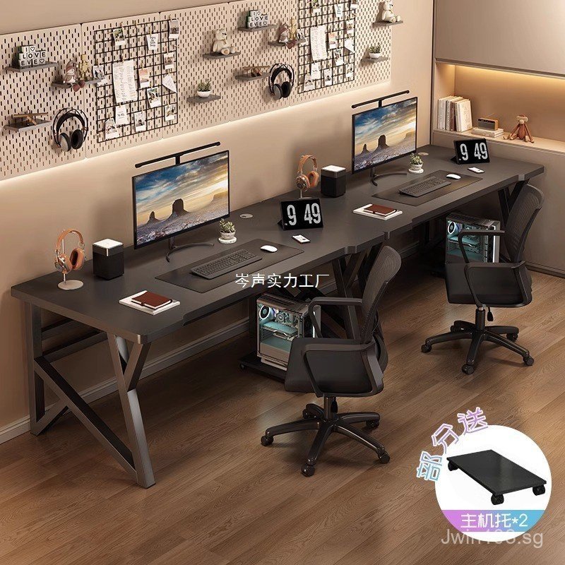 Bedroom Side-by-Side Desktop Double Home Desk Workbench Writing Office ...