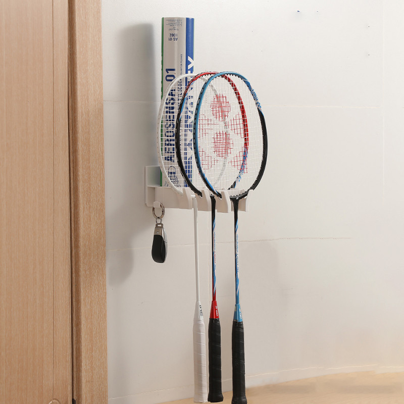 Badminton Racket Hanging Rack Wall-mounted Tennis Racket Display Rack ...