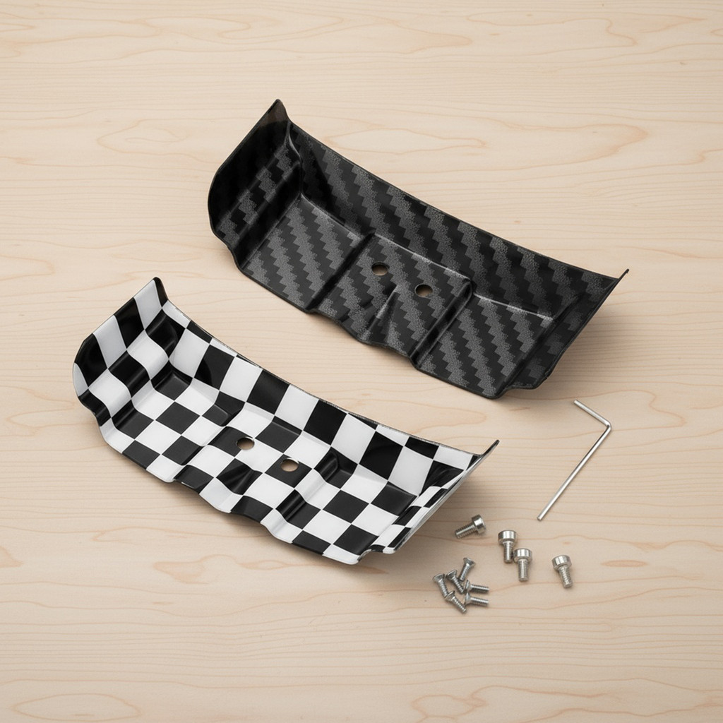 RC Car Tail Wing Rear Body Wing Spoiler Carbon Fiber Rear Wing for Losi ...