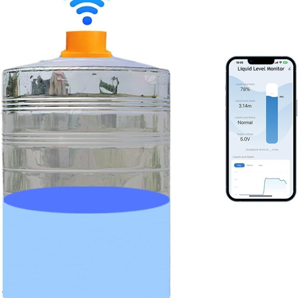 ME201W Liquid Level Instrument Portable Smart Home Device Measuring ...