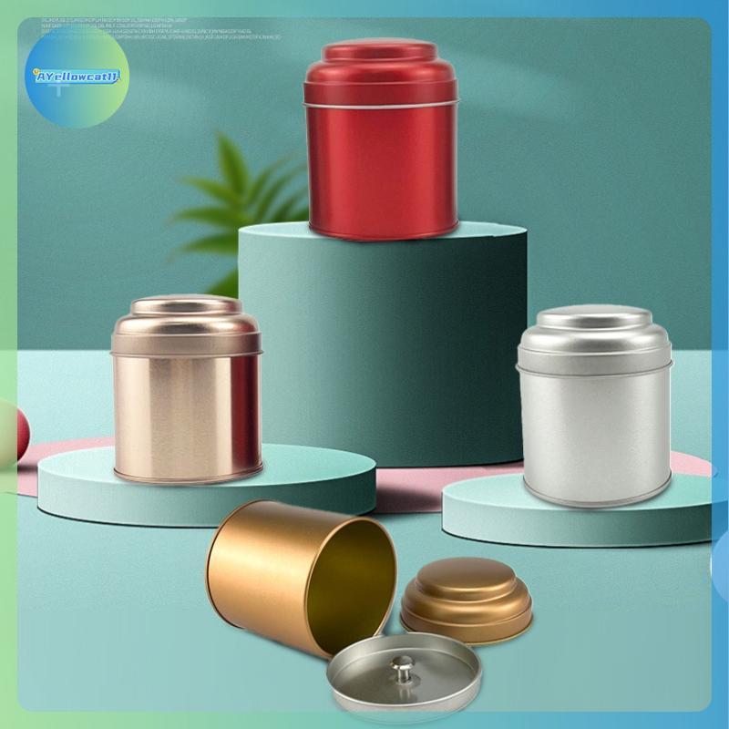 AA 50g Small Tea Tins Canister With Airtight Double Lids,Mini Tin Can ...