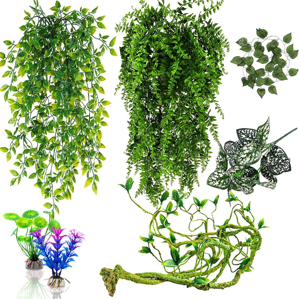 Reptile Plants for Bearded Dragon Tank Accessories, Reptile Vines ...