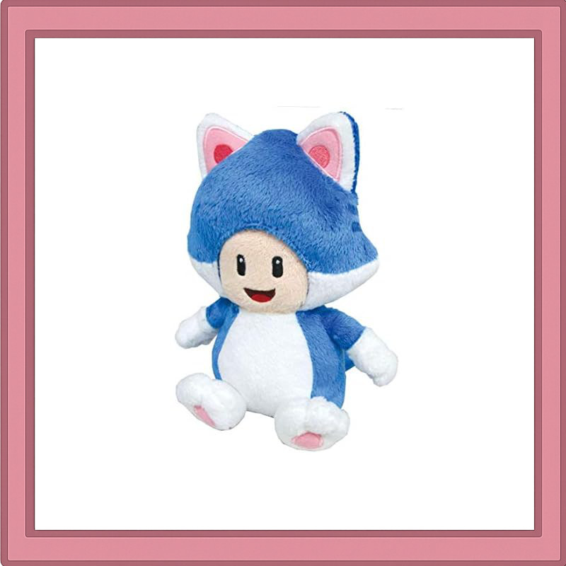 San-Ei Trading Super Mario 3D World Cat Toad Plush Toy (S) W12×D10×H18 ...