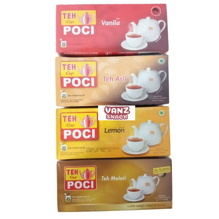 Teh Celup Cap Poci All Varian Isi 25 Bags