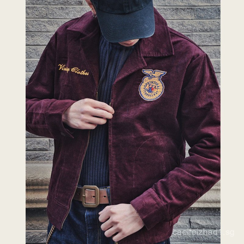 FFA American Vintage Workwear Long Sleeve Co-op Jacket for Men Youth ...