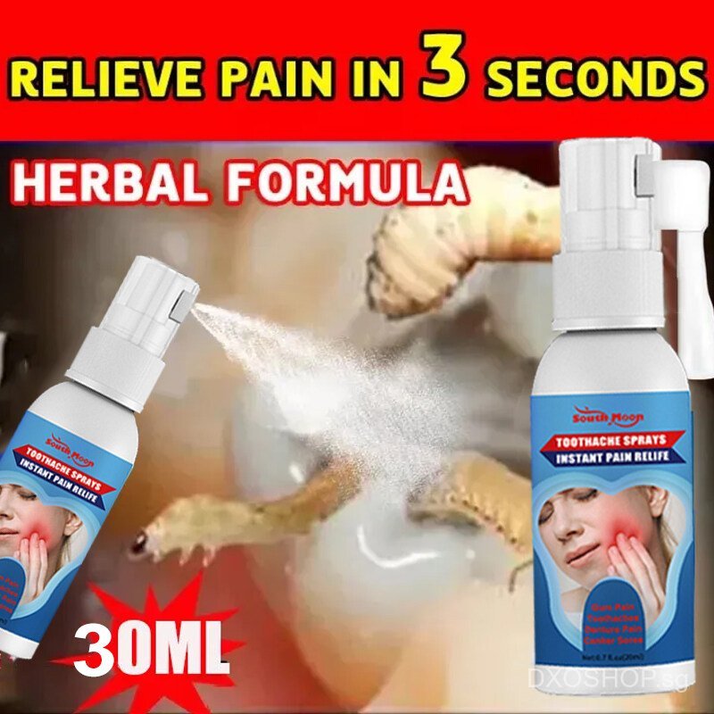 Toothache Spray 30ml Bacteriostasis Toothache Spray Effective Relief ...