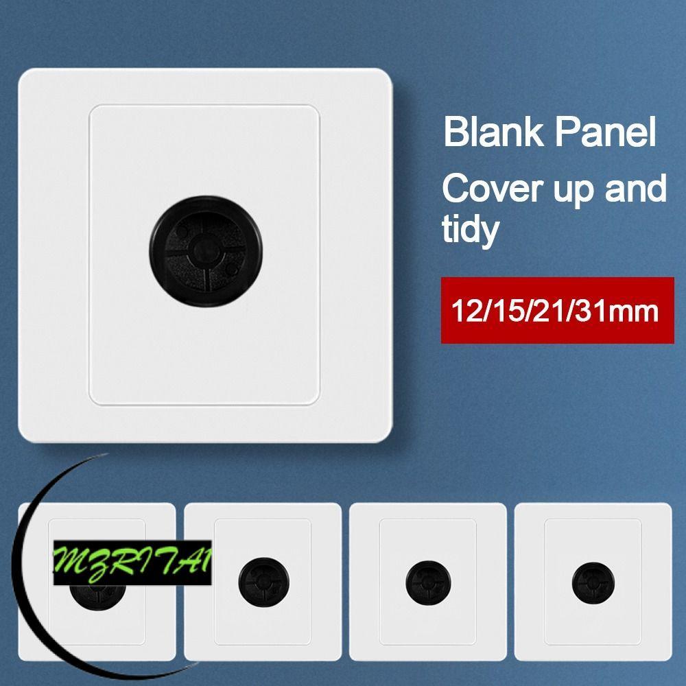 MARITA1 Cable Socket Panel, 86Type With Outlet Hole Wall Blank Panel ...
