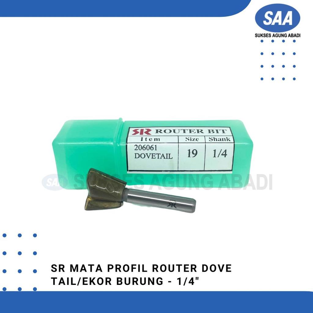 MATA SR / YASAKA DOVE TAIL ROUTER PROFILE BIT - 1/4