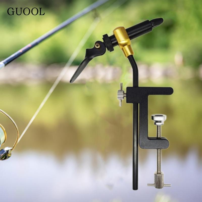 GUOOL Rotary Fly Tying Vise Fly Making Tool Portable Adjustable Rotary ...
