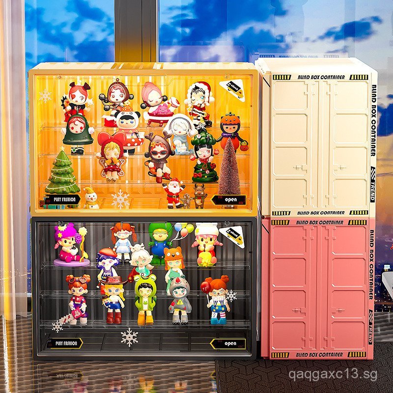Color Blind Box Storage Box Figurine Organizer Grid Building Block Toy ...