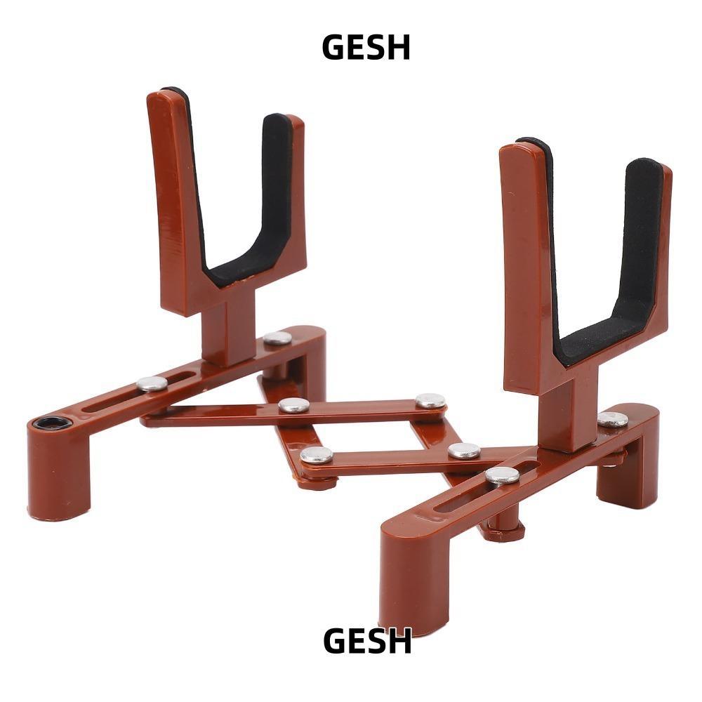 GESH Folding Violin Bracket, Foldable Black/Red Violin Stand ...