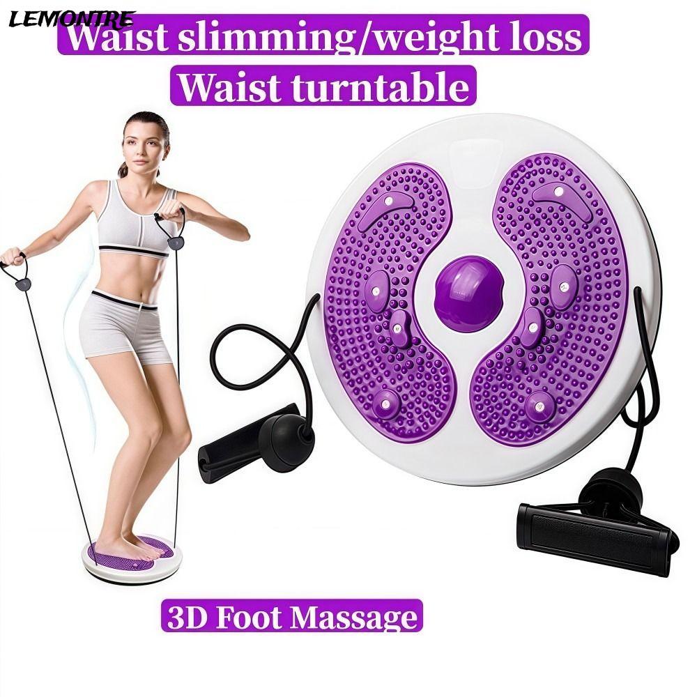 LEMONTRE Waist Twisting Turntable, with Handles Adjustable Waist ...