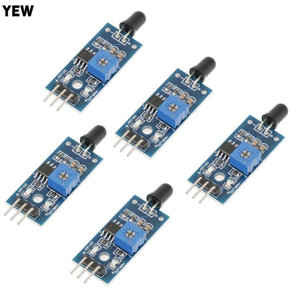 YEW 5 PCS Fire Sensor Module, 3 PIN Wide Voltage Fire Detection ...