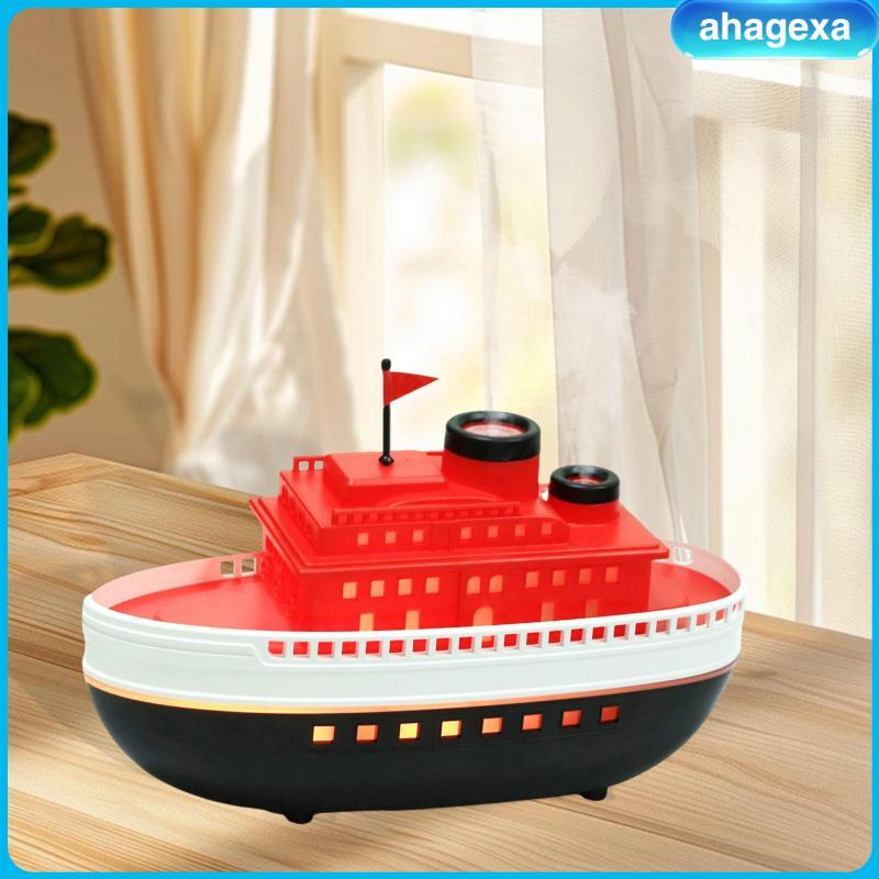 [Ahagexa] Boat Model Essential Oil Diffuser Flame Air Humidifier USB ...