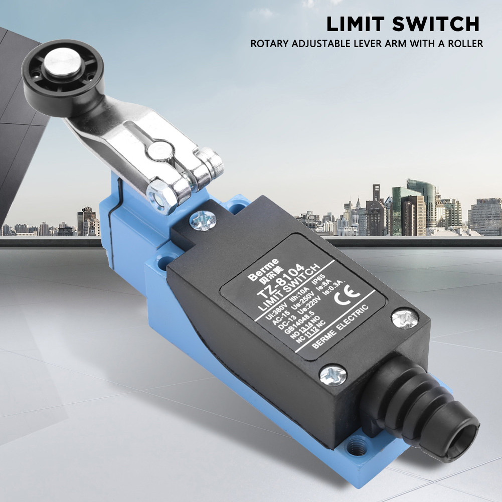 Double loop Limit Switch Waterproof Oil Proof Roller Lever for CNC Mill ...