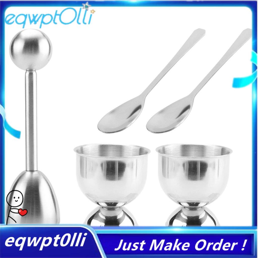 ^eQQ^Egg Cracker Topper Set – Soft Hard Boiled Eggs Separator Tool ...
