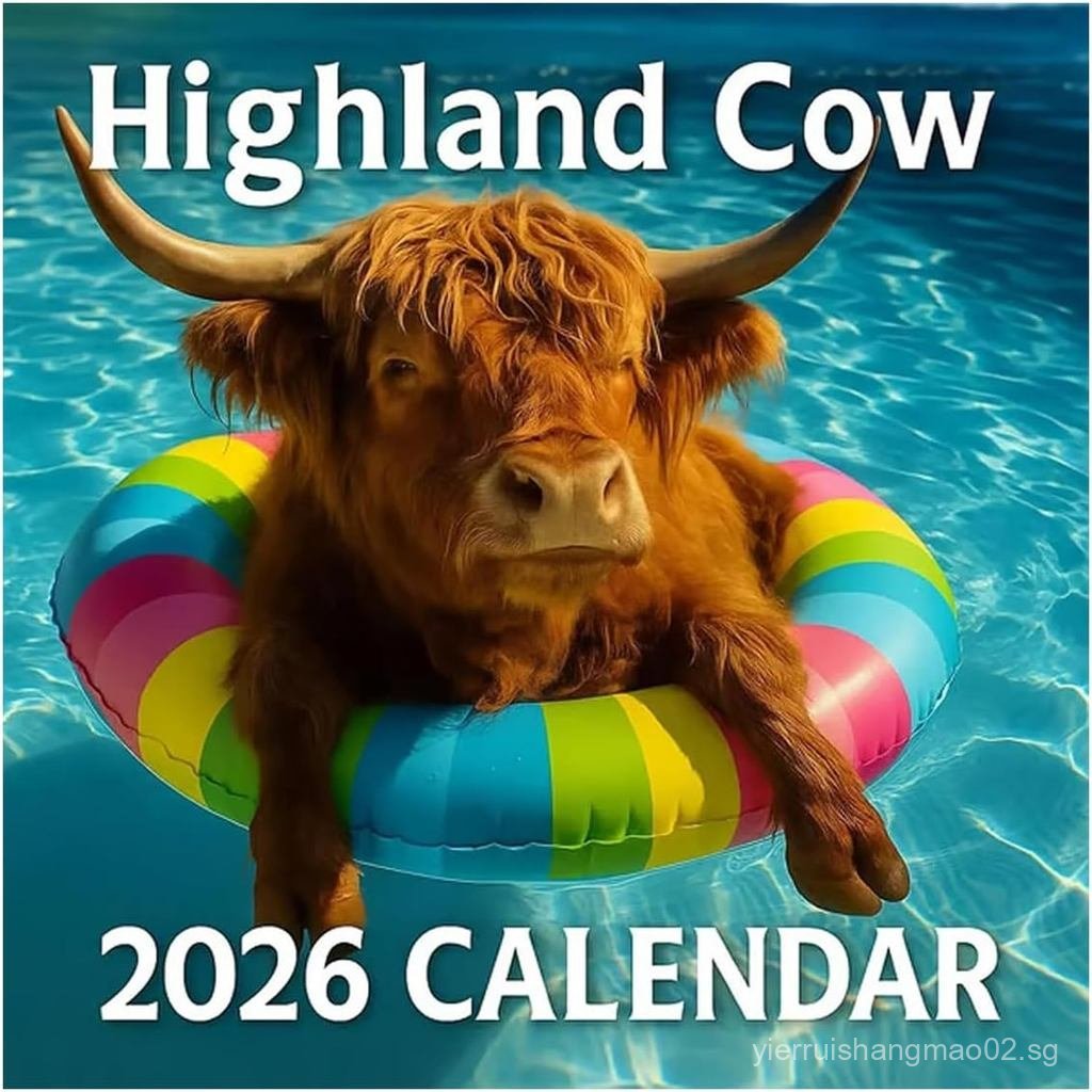 Highland Cow Calendar 2026 | Highland Cattle Wall Planner Calendars ...