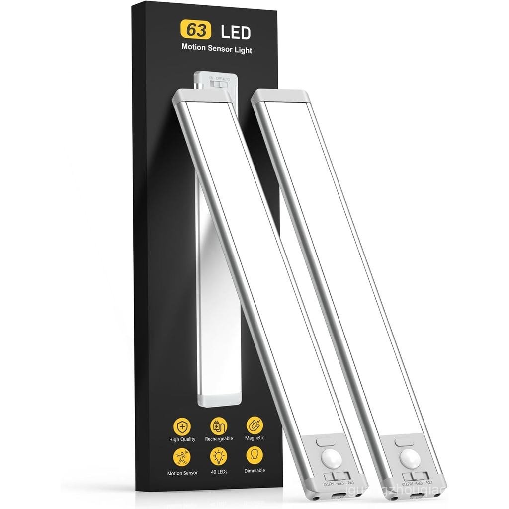 Under Cabinet Lighting, 14.7" Rechargeable Motion Sensor Light Indoor ...