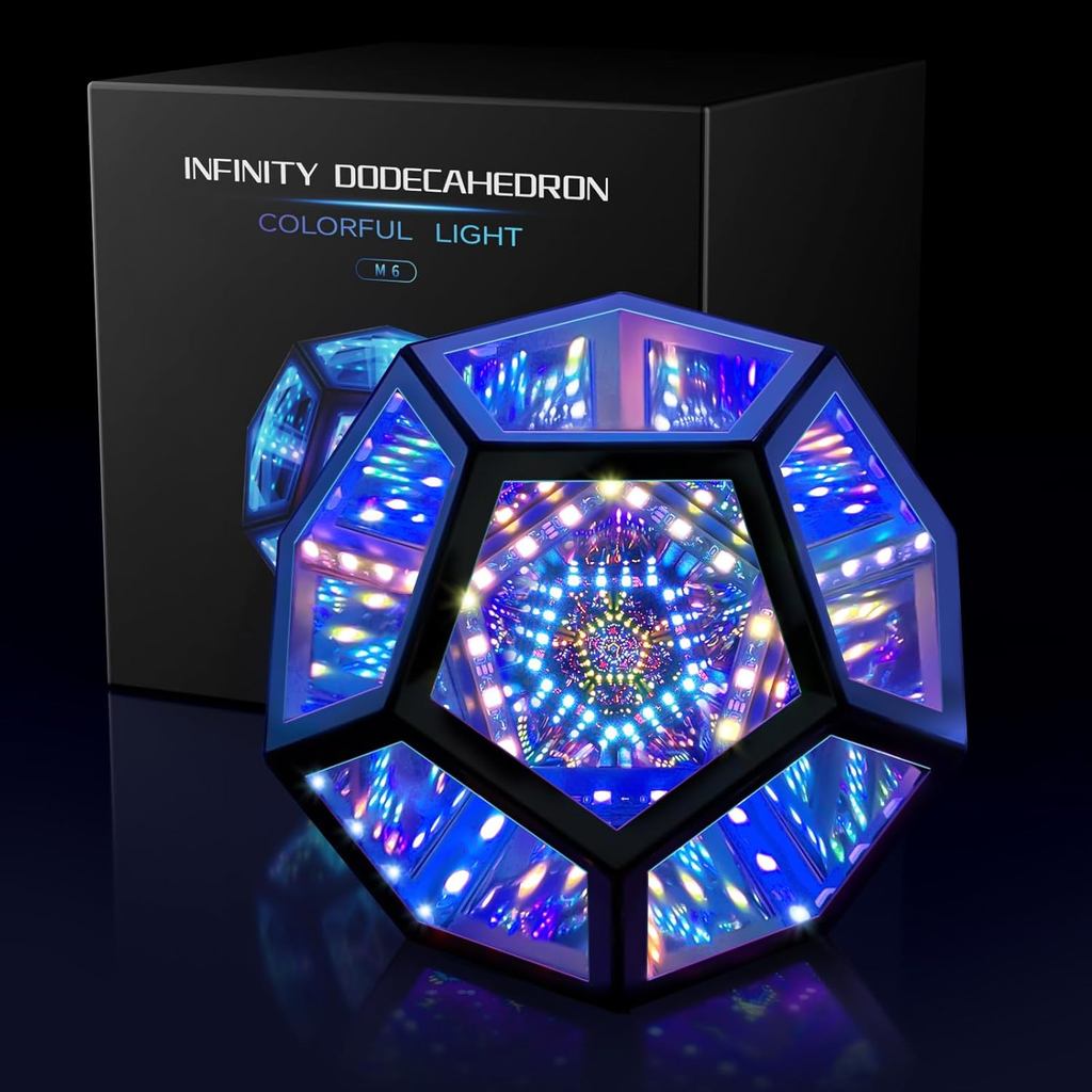 Infinity Mirror Light Infinite Dodecahedron Color Art Light for Gaming ...