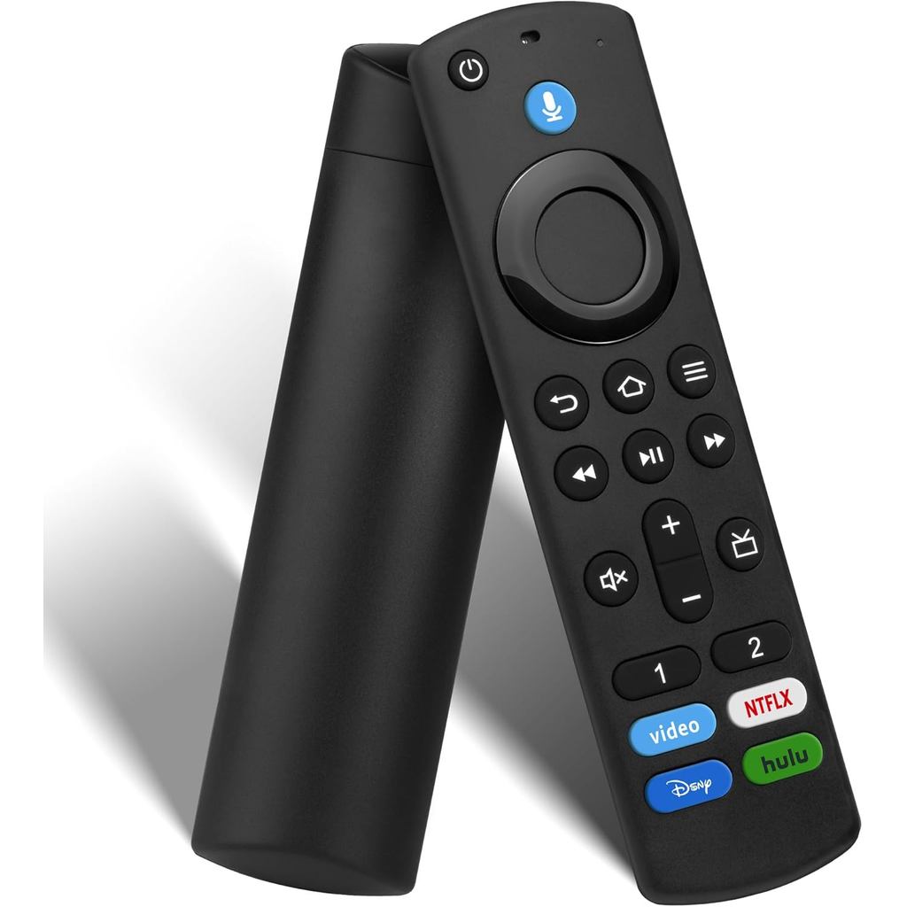 Telecomando Vocale Sostitutivo Per AMZ Smart TV Stick 2ª/3ª Gen, 4K, 4K Max E TV Cube, Con 4 Tasti Rapid