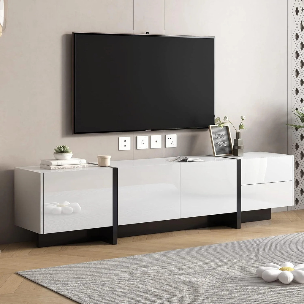 Modern Rectangle Tv Stand For Living Room Storage Cabinet For ...