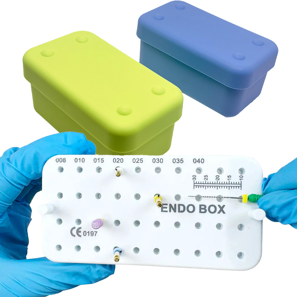 Dental Endo File Storage Box with Ruler 40-Hole Autoclavable Stand for ...