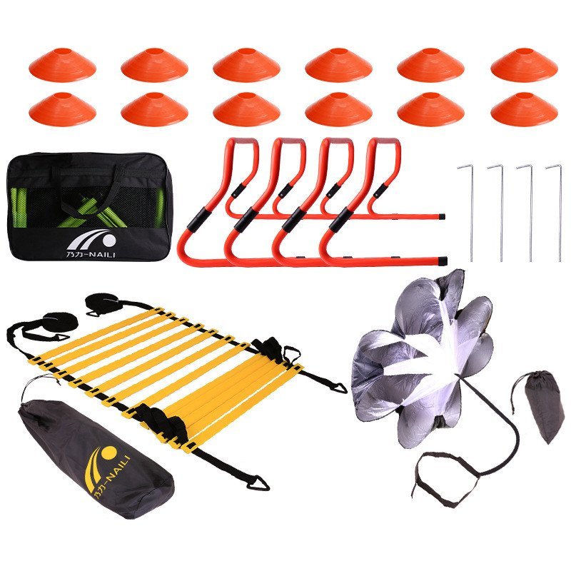 Adjustable Resistance Bands Agility Ladder Marker Disc Soccer Training ...