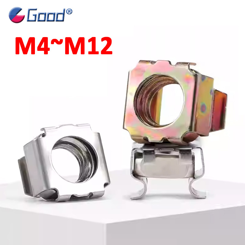 M4 M5 M6 M8 M10 M12 Floating Cage Nut Square Elastic Rack Mount Server ...